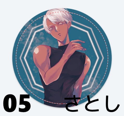 asaya創作ステッカー