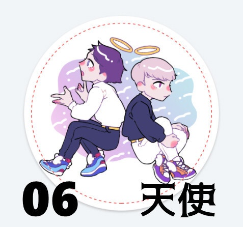 asaya創作ステッカー