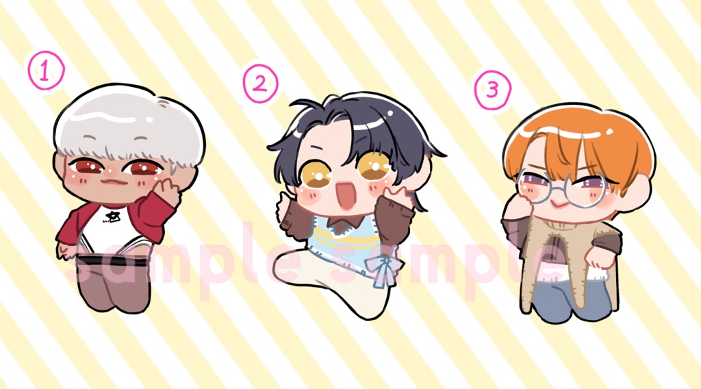 創作アイドルアクリルキーホルダー