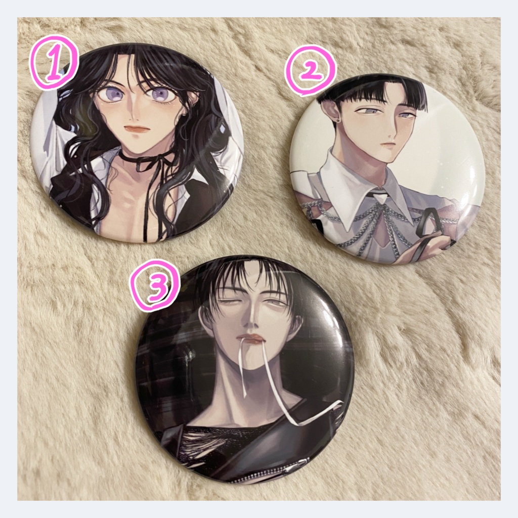 創作アイドル缶バッジ