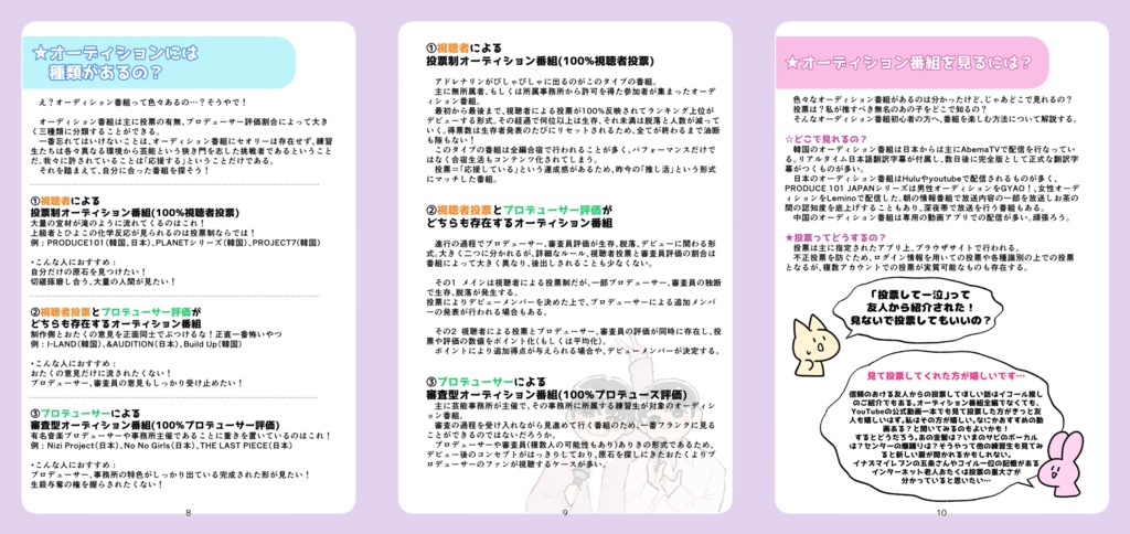 オーディション番組で楽しくおたくするための本