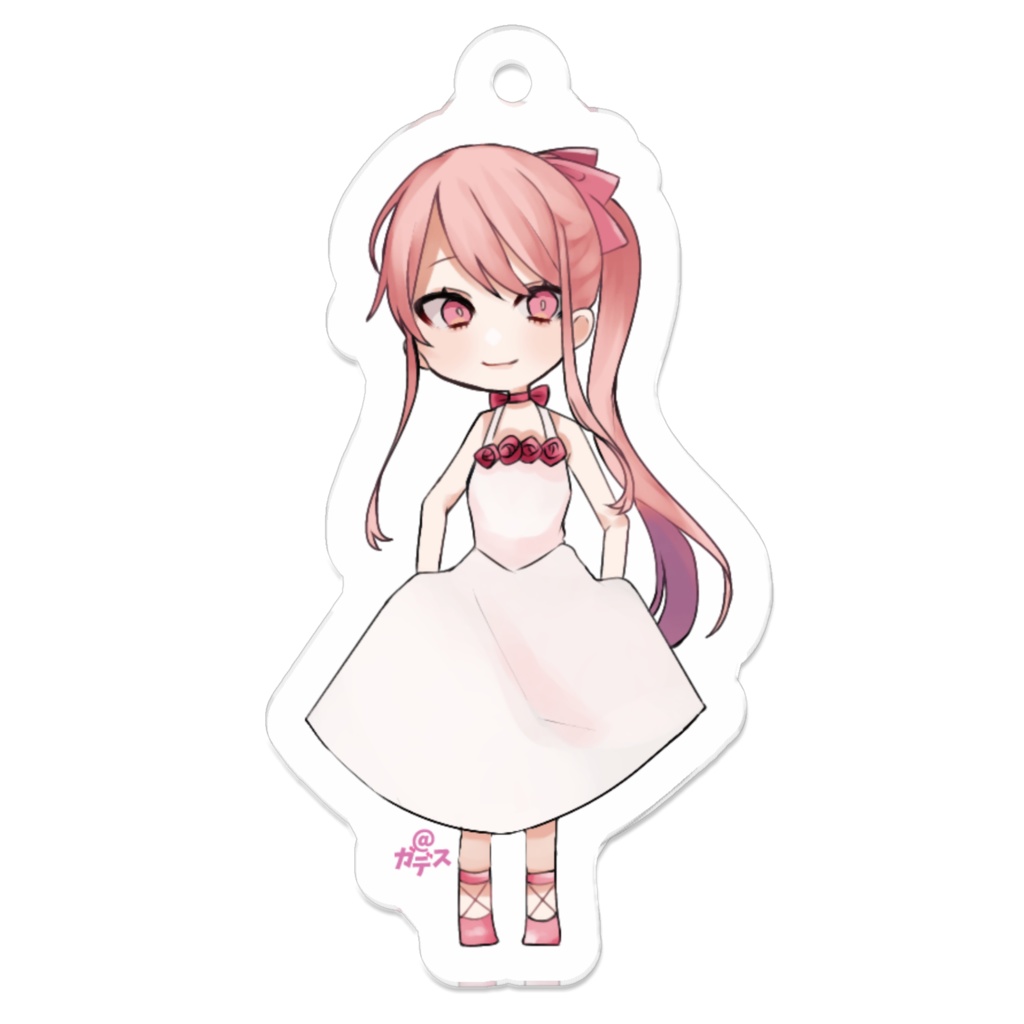 【単品用キーホルダー】ローズ(hana.)