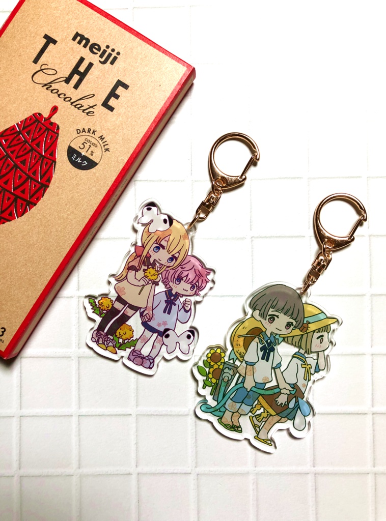 刀剣乱舞★あわたぐちとしゅんかしゅうとうアクリルキーホルダー