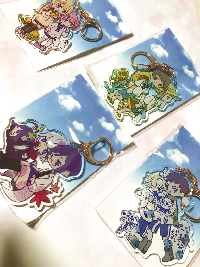 刀剣乱舞★あわたぐちとしゅんかしゅうとうアクリルキーホルダー