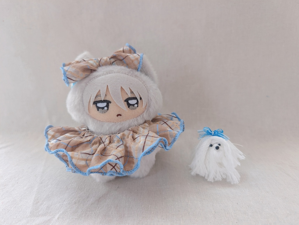 かわいいチェックのおめかしセット【A】