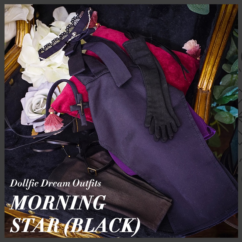 【Orione】ドール用衣装セット - モーニングスター (ブラック)