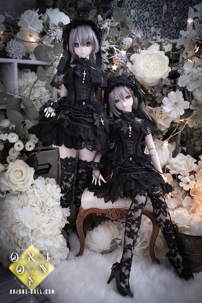 【Orione】ドール用衣装セット - ブラックロータス