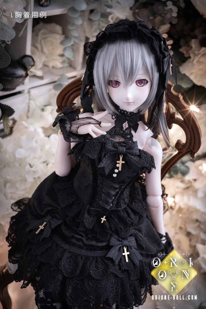 【Orione】ドール用衣装セット - ブラックロータス