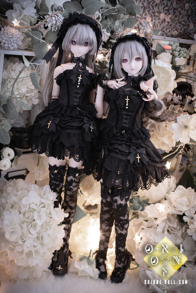 【Orione】ドール用衣装セット - ブラックロータス