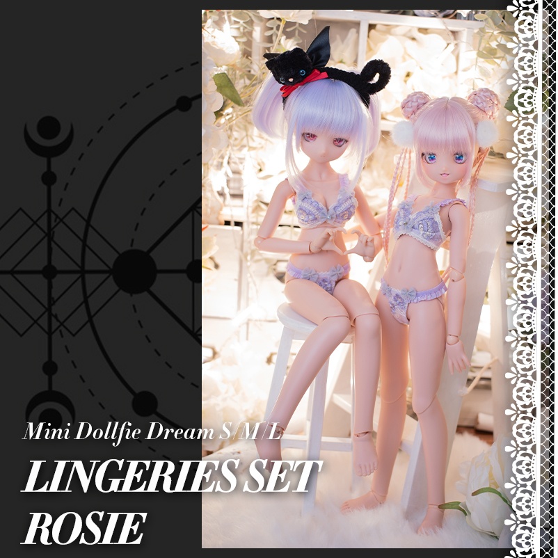 【Orione】MDD S/M/L胸用ランジェリーセット - ロージー
