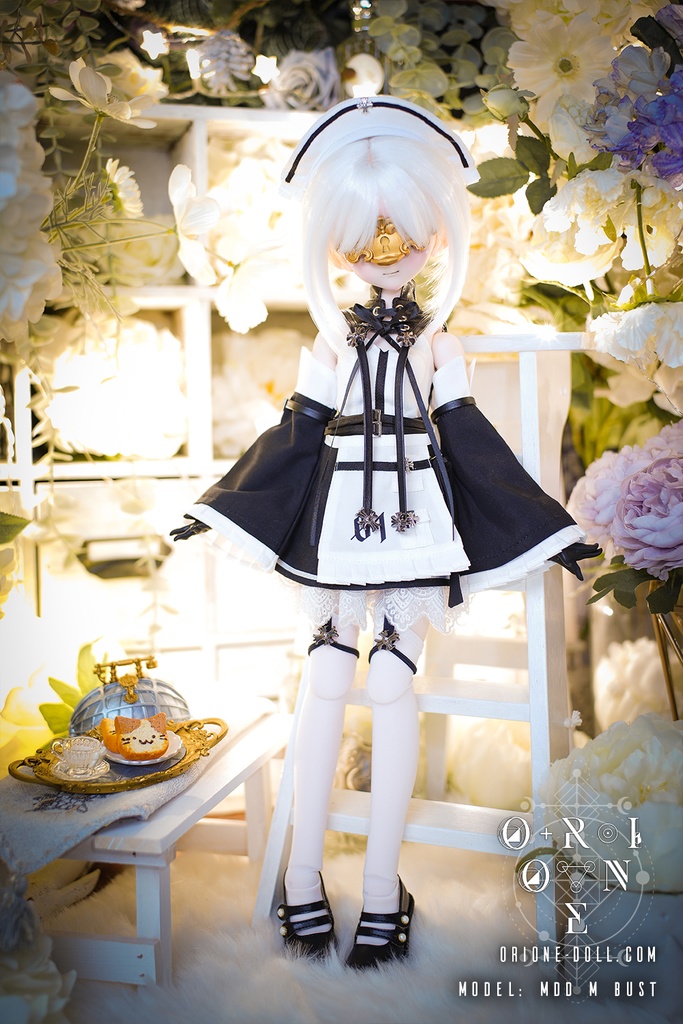 [Orione][Project Underworld] MDD M/L胸用 メイドユニフォーム + エプロン: TYPE A/B セット