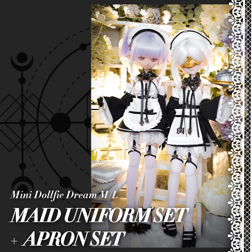 [Orione][Project Underworld] MDD M/L胸用 メイドユニフォーム + エプロン: TYPE A/B セット
