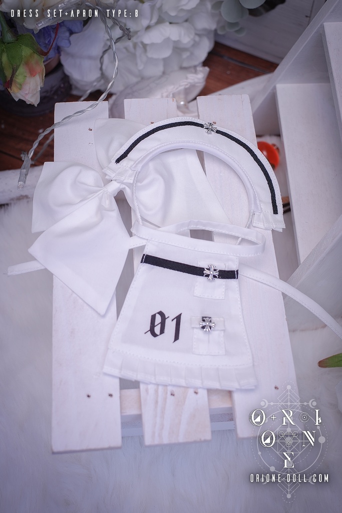 [Orione][Project Underworld] MDD M/L胸用 メイドユニフォーム + エプロン: TYPE A/B セット