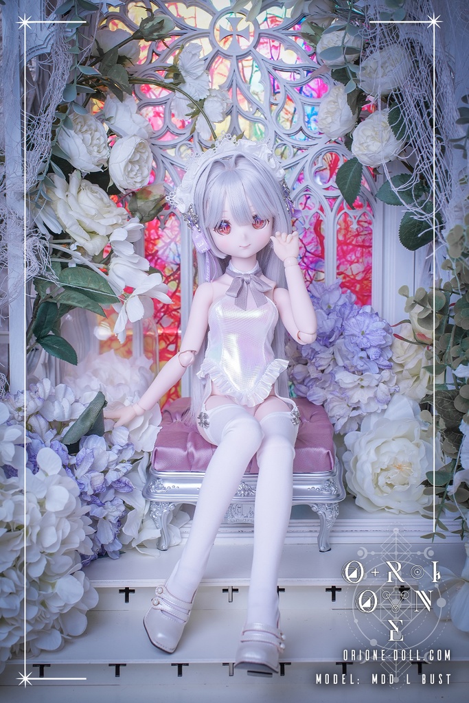 【Orione】MDD M/L胸用衣装セット スノーホワイト
