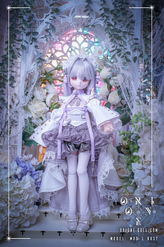【Orione】MDD M/L胸用衣装セット スノーホワイト