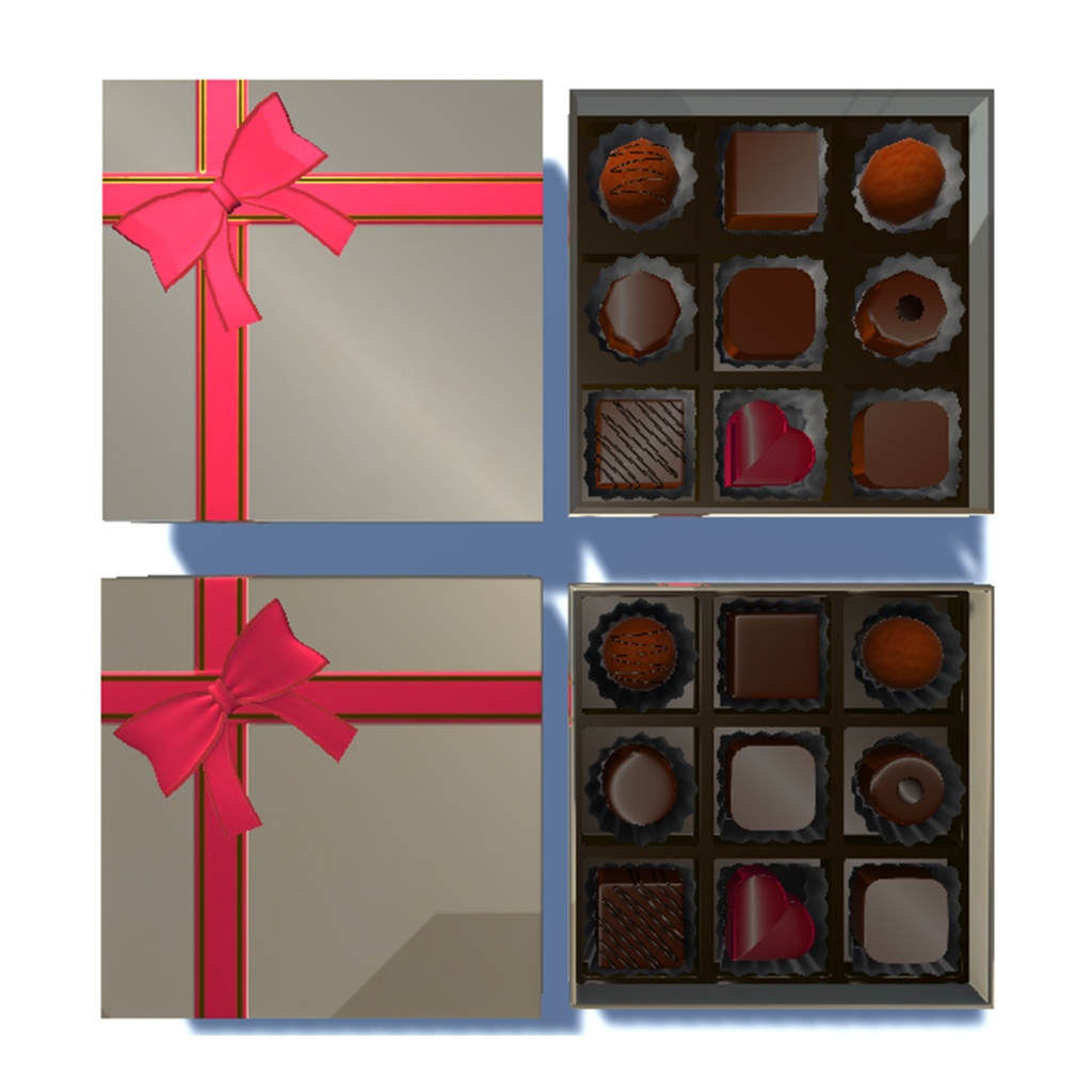 【3Dモデル】チョコレート(複数データ形式あり)