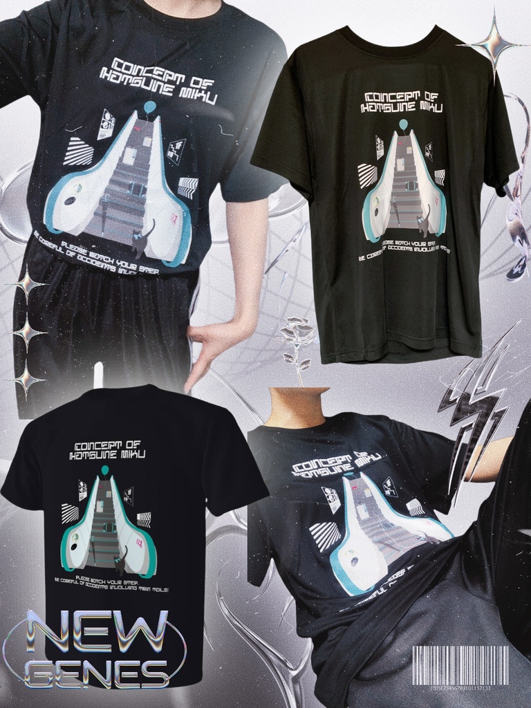 ミクエスカレーターTシャツ