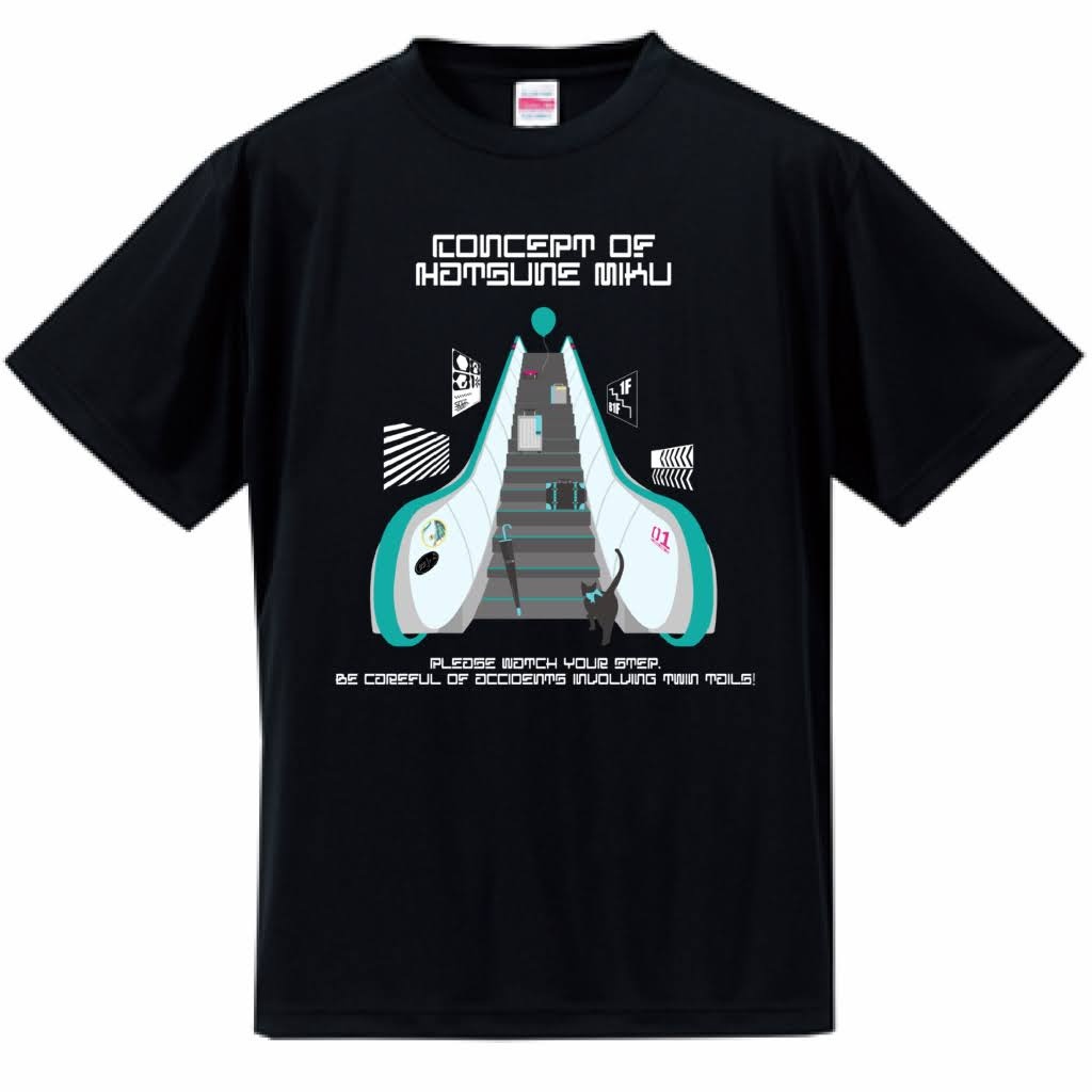 ミクエスカレーターTシャツ