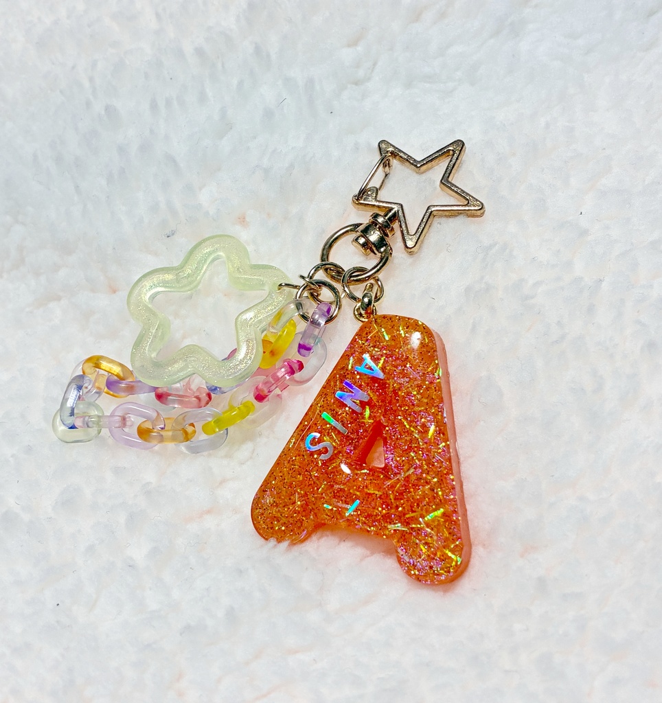 イニシャルキーホルダー(小)