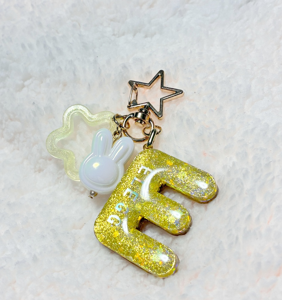 イニシャルキーホルダー(小)