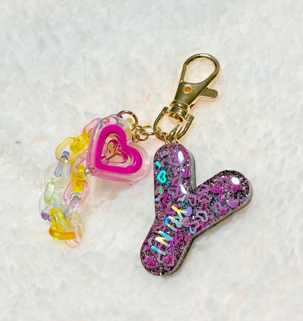 イニシャルキーホルダー(小)