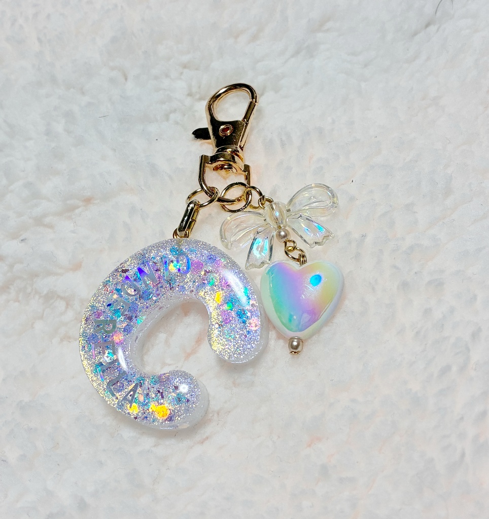 イニシャルキーホルダー(小)