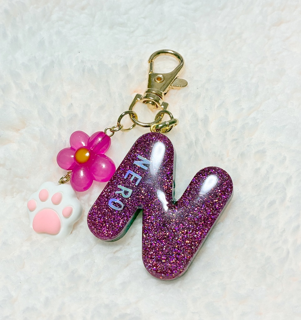 イニシャルキーホルダー(小)