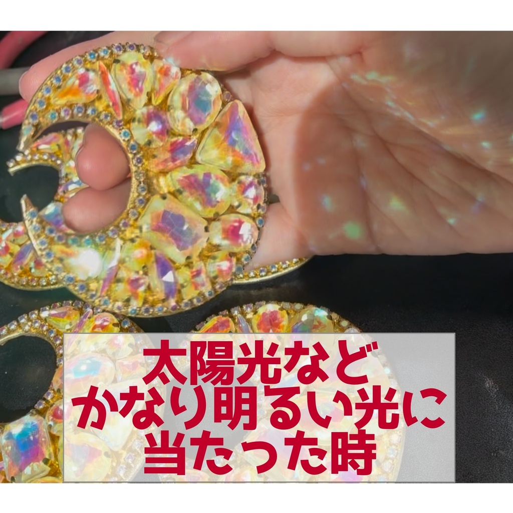 パチュリーの月ブローチ(ヘアクリップ付き)