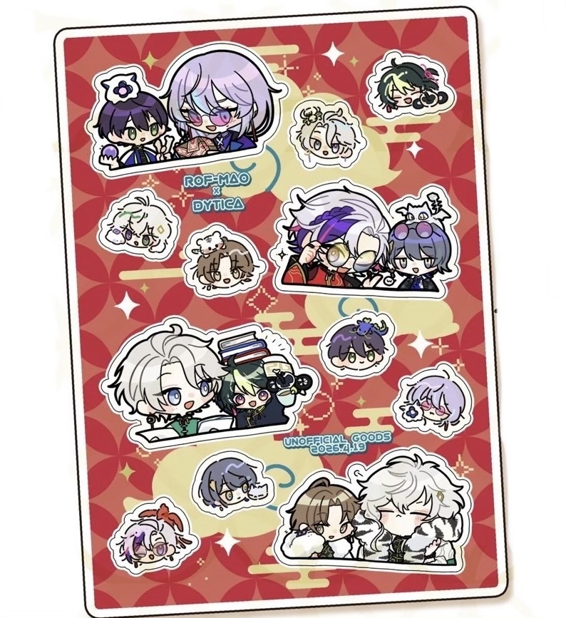 【非公式】ROF-MAO×Dytica中華ハーフカットシール