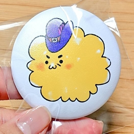 ふかふか毛玉ワゴンバッジ