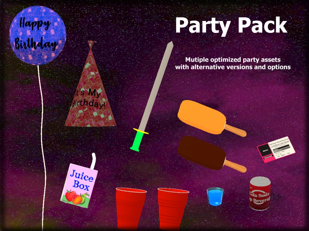 VRC Party Asset Pack!