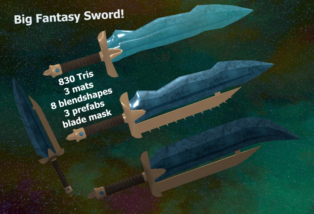 Big Fantasy Sword vrc prefab