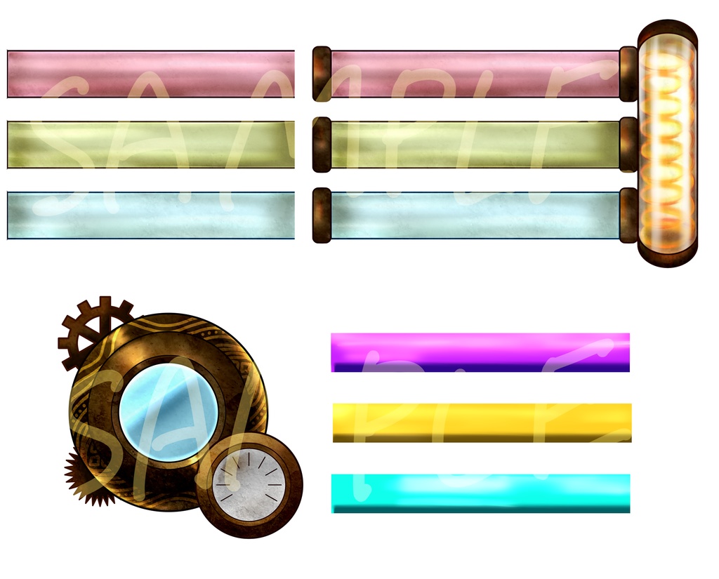 スチームパンクUI_ステータス