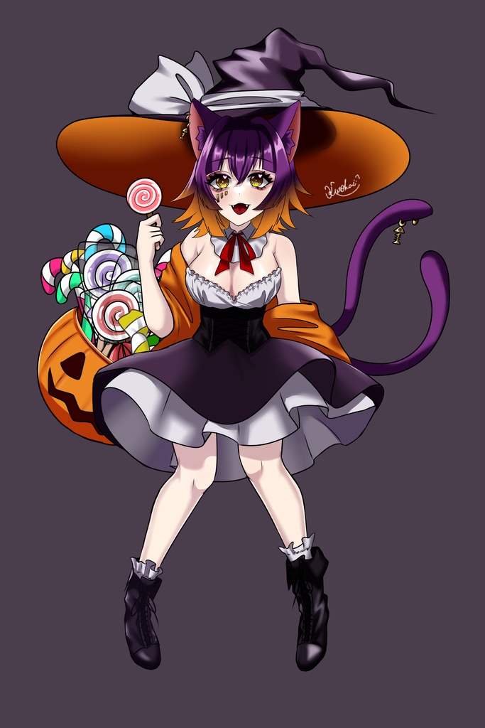 【商用可！】ハロウィン_魔女素材