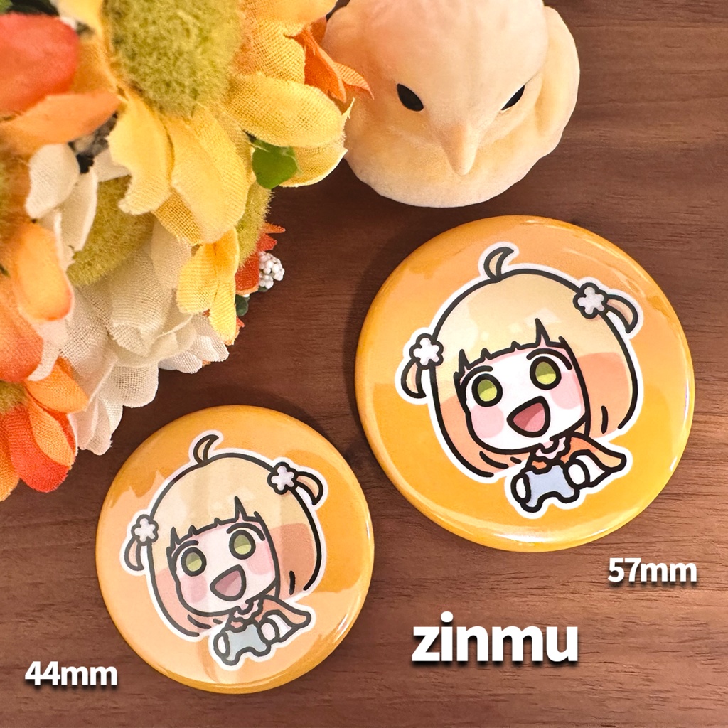 【じんむ】アイコン缶バッジ