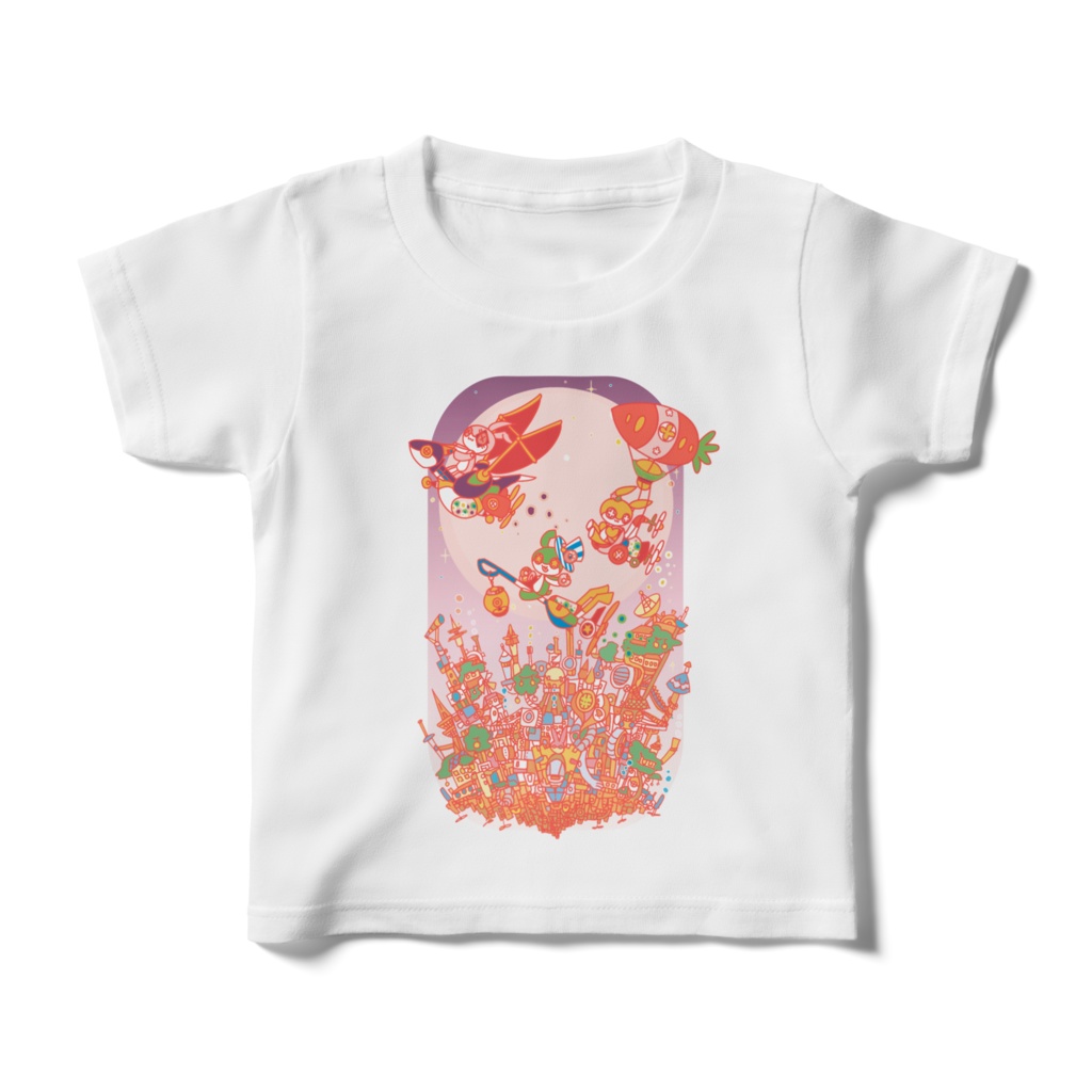 「お外へGO!GO!」キッズTシャツ 白 オリジナル