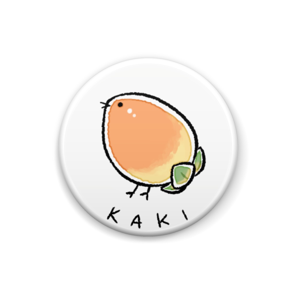 「ミノリトリ かき」缶バッジ オリジナル