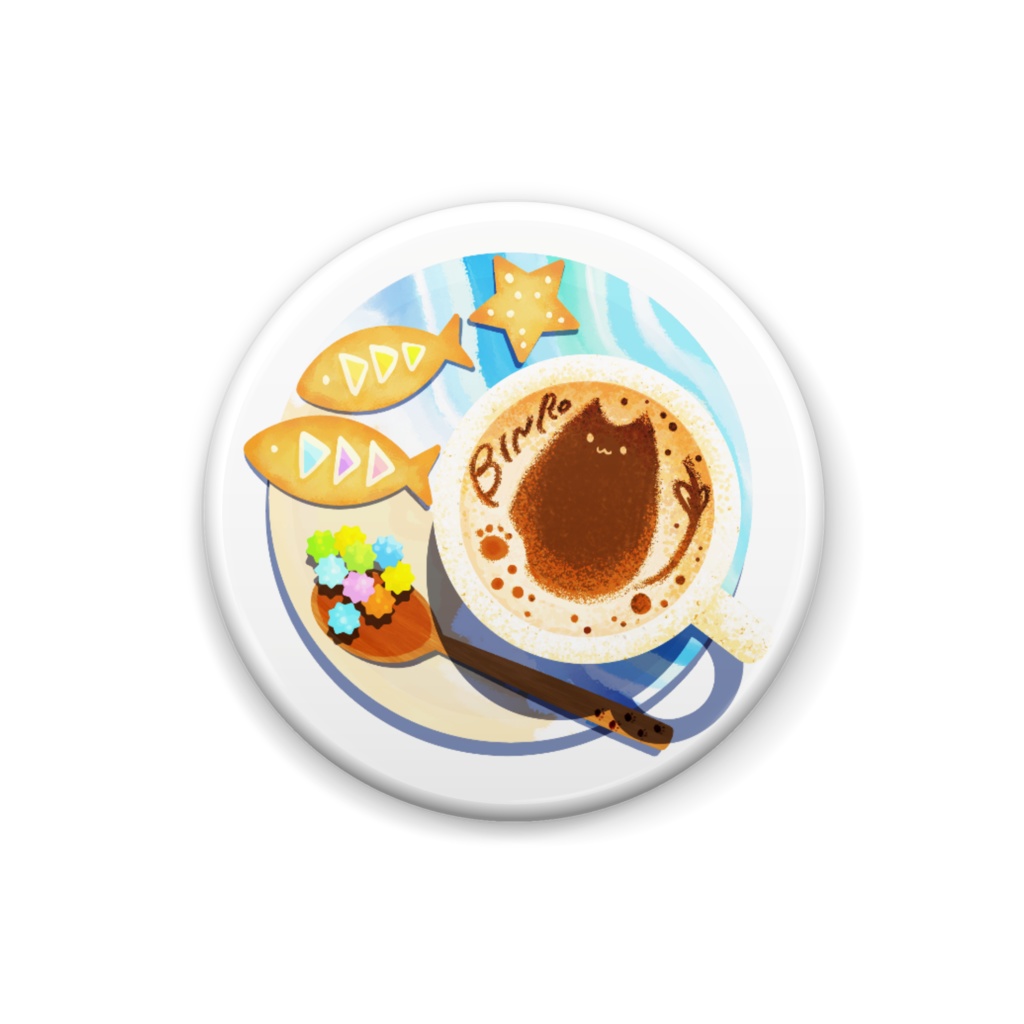 「ビンロウとカプチーノ」缶バッジ