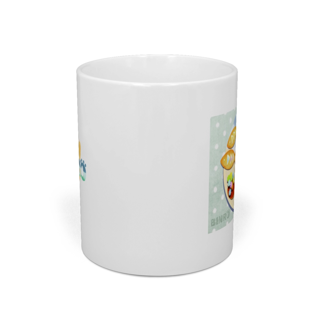 「ビンロウとカプチーノ」(雪玉)マグカップ