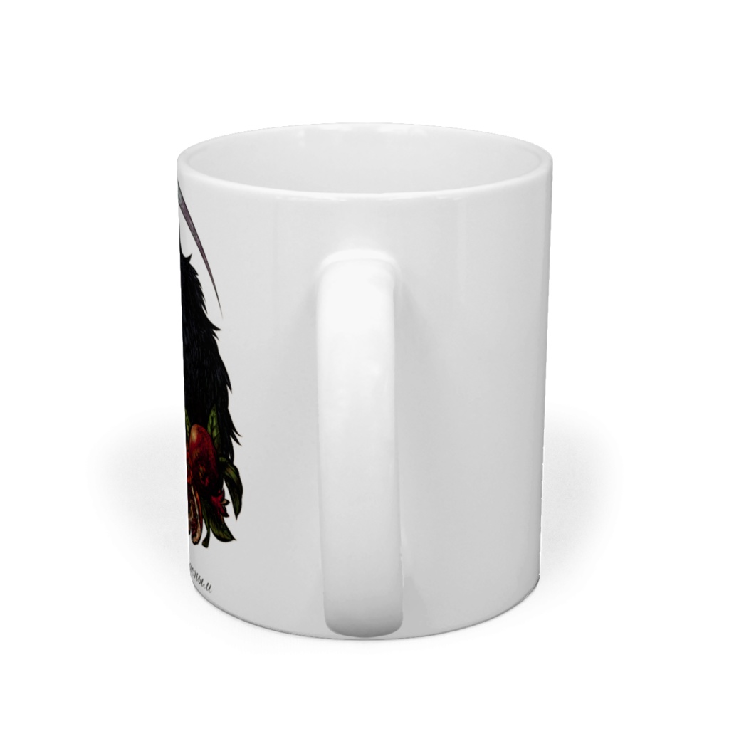 「紅食む黒狼」(カラー)マグカップ