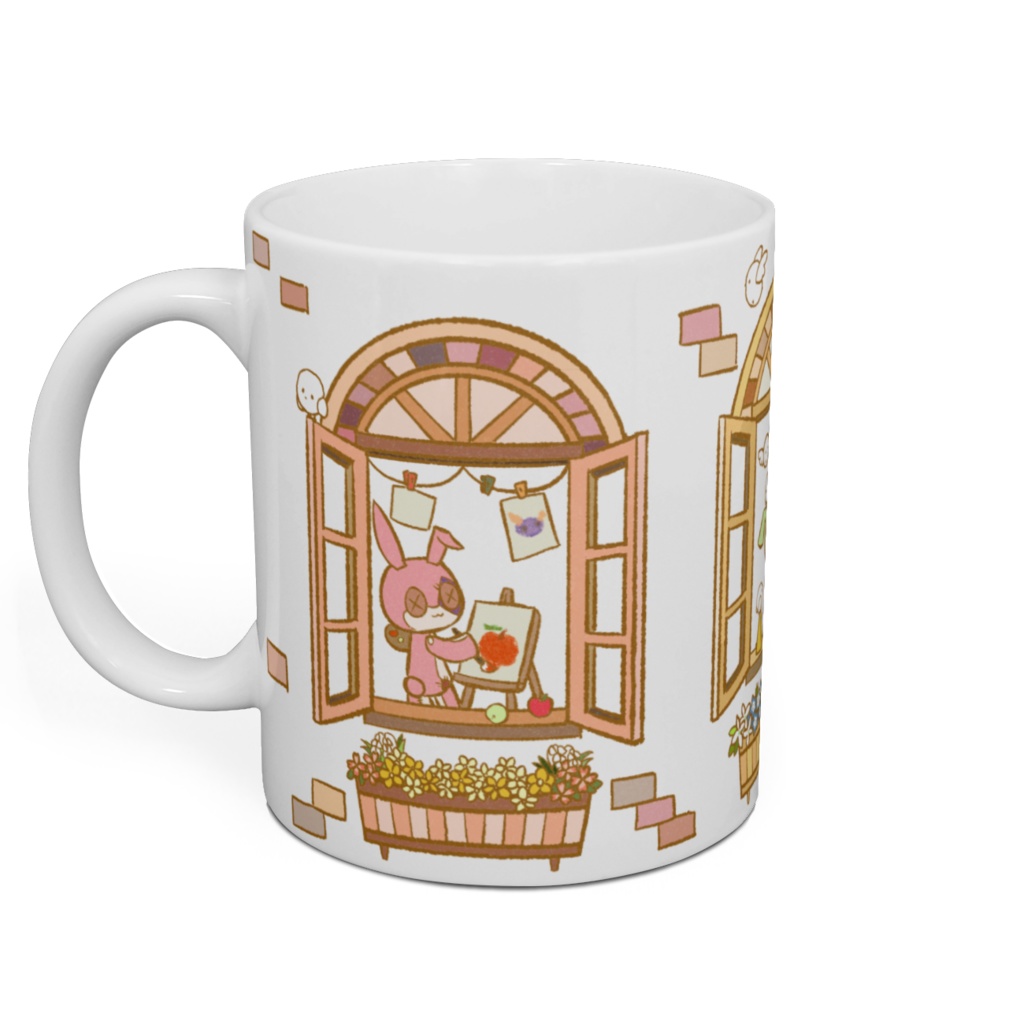 ぬいぐるみたちの休日 マグカップ