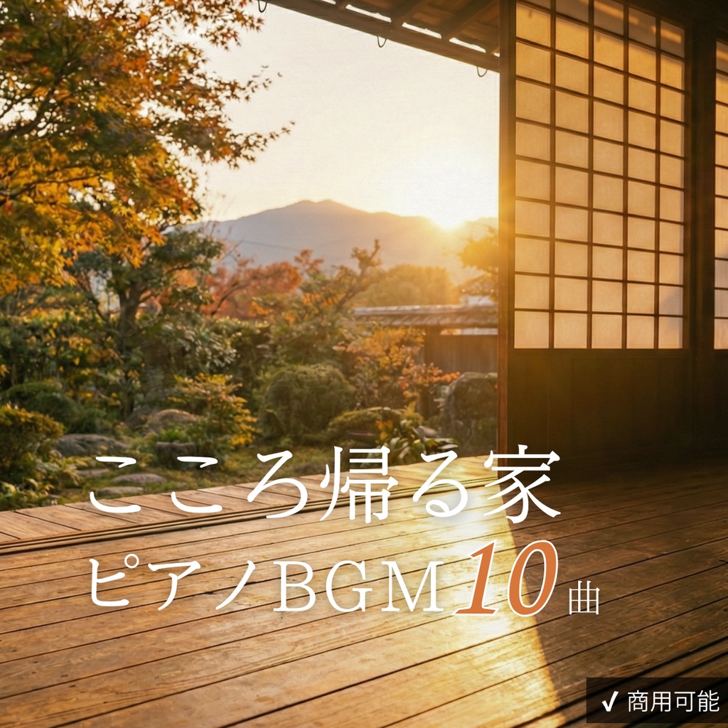 幼き日の記憶｜こころ帰る家のノスタルジックピアノBGM集【商用利用可・全10曲】