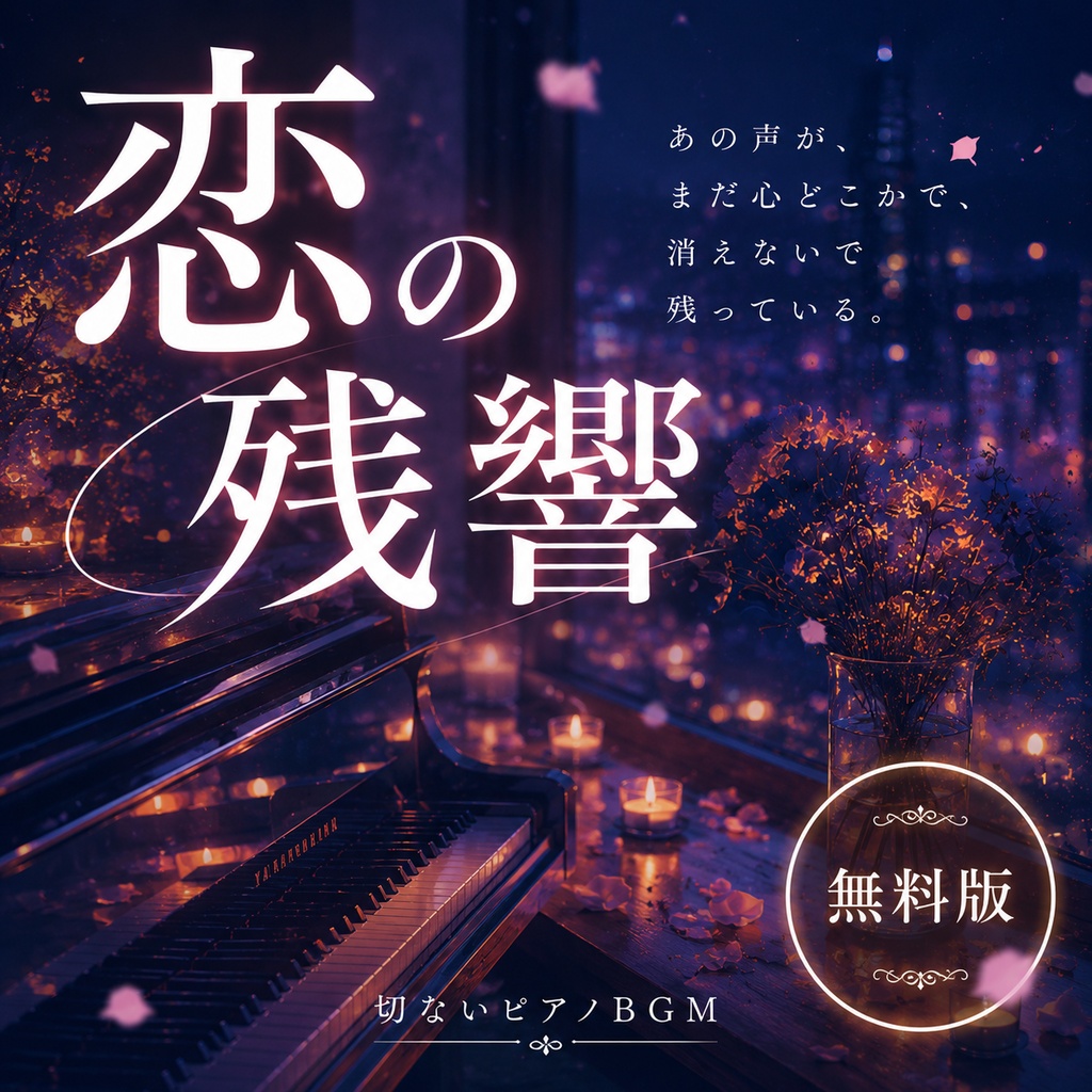 【無料版】恋の残響|切ない恋愛シーンに寄り添うピアノBGM(商用利用OK)