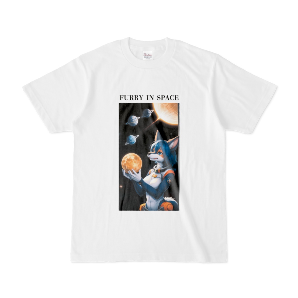 【ケモノ】Furry in Space Tシャツ
