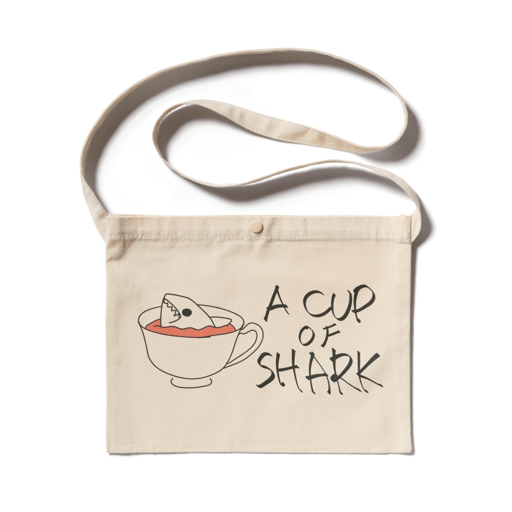 【サコッシュ】カップいっぱいのサメ