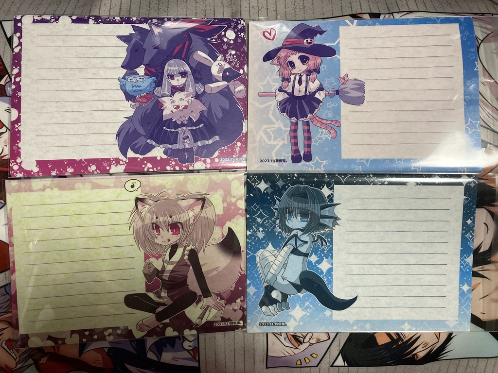 創作少女B6便箋(2色刷り)