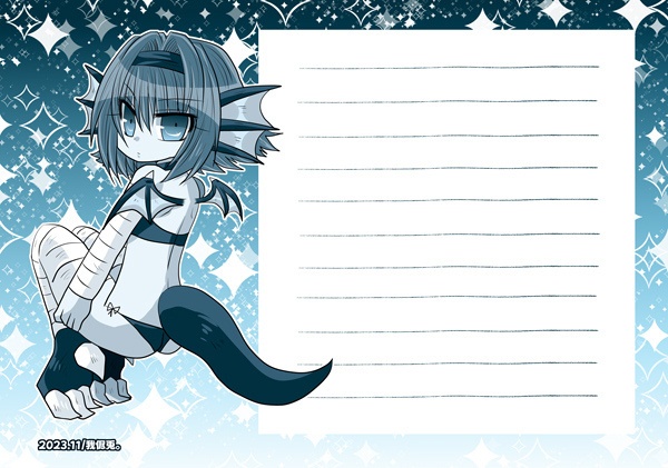 創作少女B6便箋(2色刷り)
