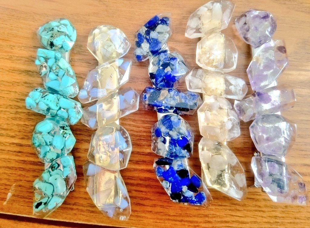 鉱石ヘアクリップ（大）