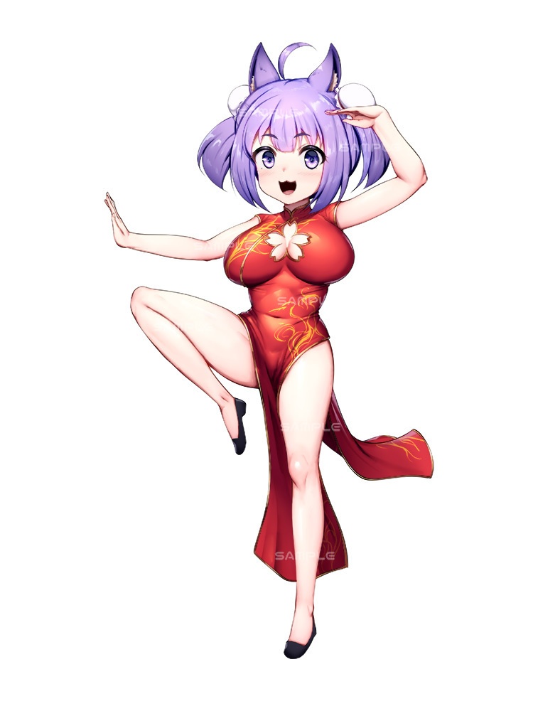 桜こまりチャイナ服アクリルフィギュア