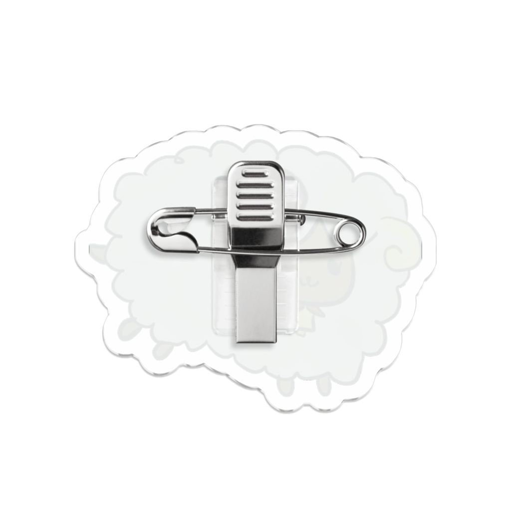 ゆめめが描いたゆめめのピンバッジ